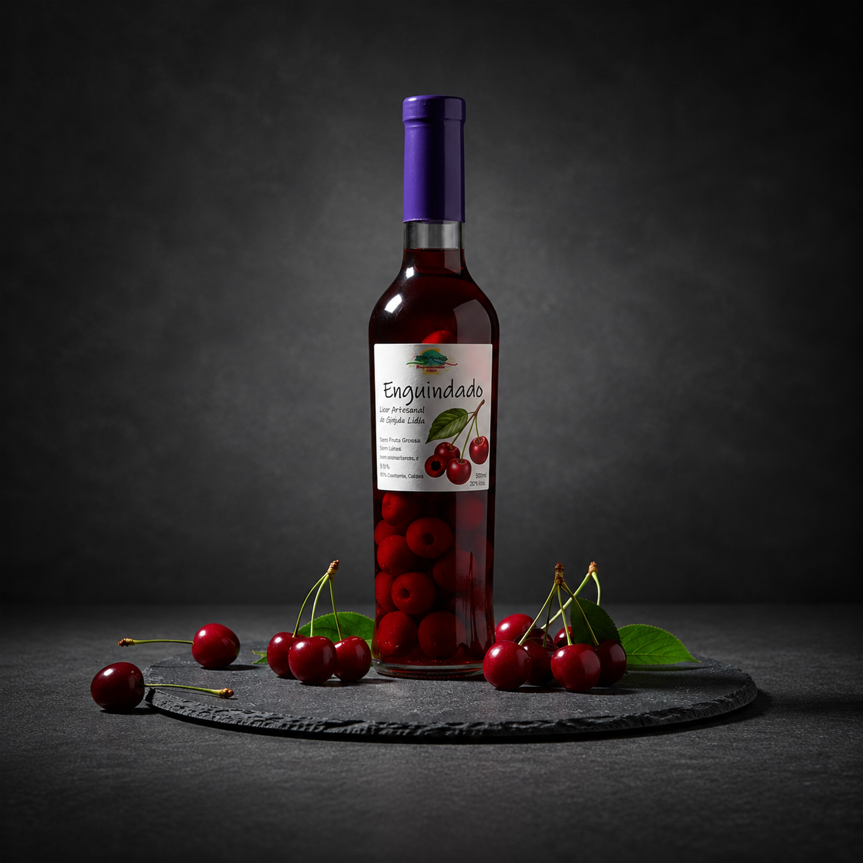 Enguindado- Licor de guinda ácida artesanal